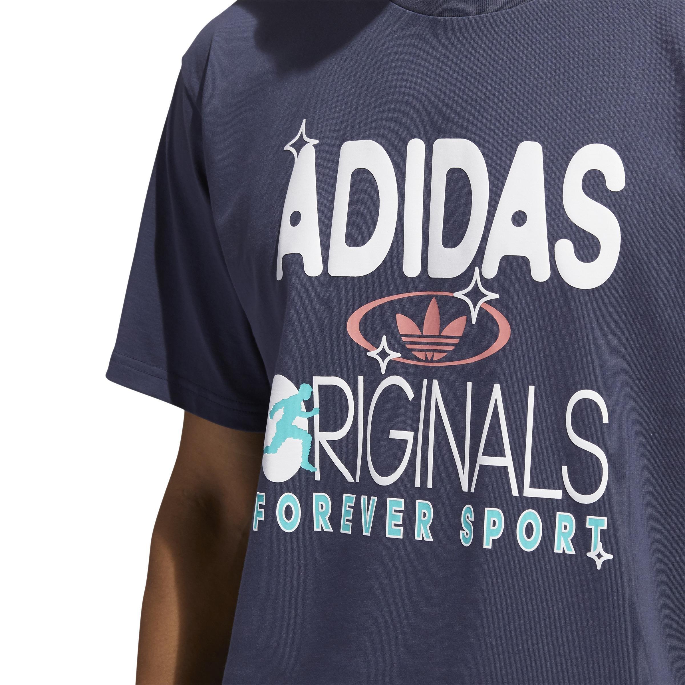Originals Forever Sport Short Sleeve T-Shirt, Blue, A901_ONE, large image number 3