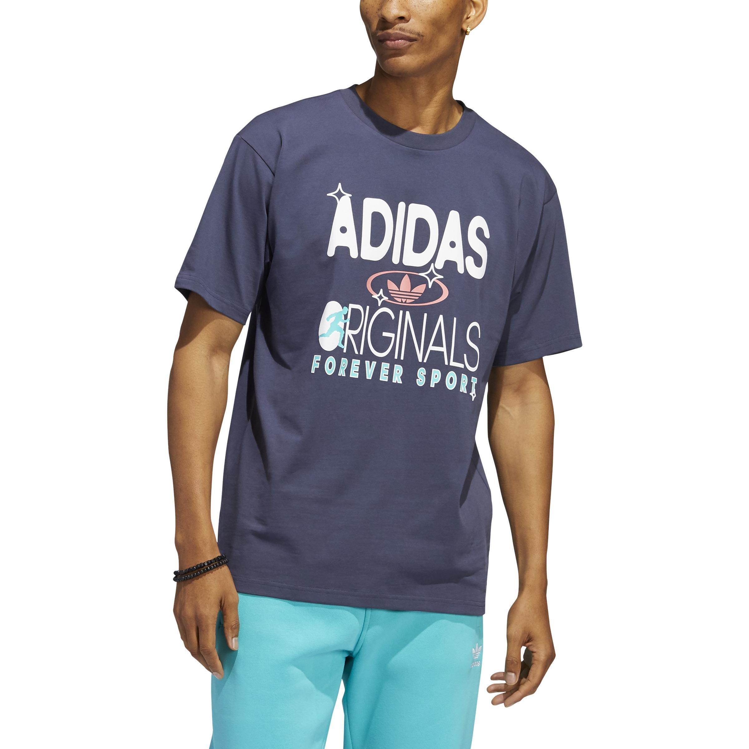 Originals Forever Sport Short Sleeve T-Shirt, Blue, A901_ONE, large image number 14