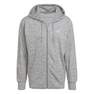 Mens Melange Full-Zip Hooded Sweatshirt, Grey, A901_ONE, thumbnail image number 2