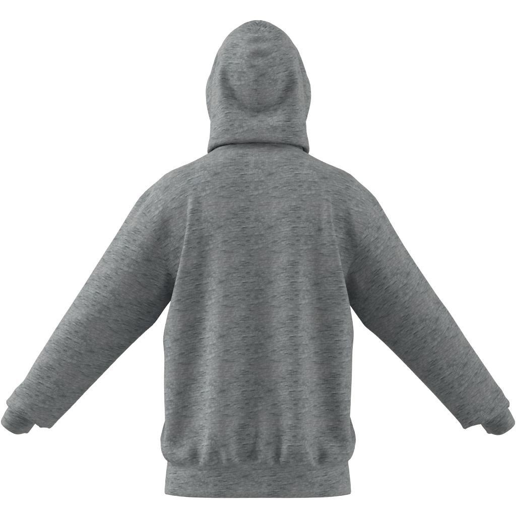 Melange Full-Zip Hooded Sweatshirt, Grey, A901_ONE, large image number 7