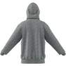 Mens Melange Full-Zip Hooded Sweatshirt, Grey, A901_ONE, thumbnail image number 8