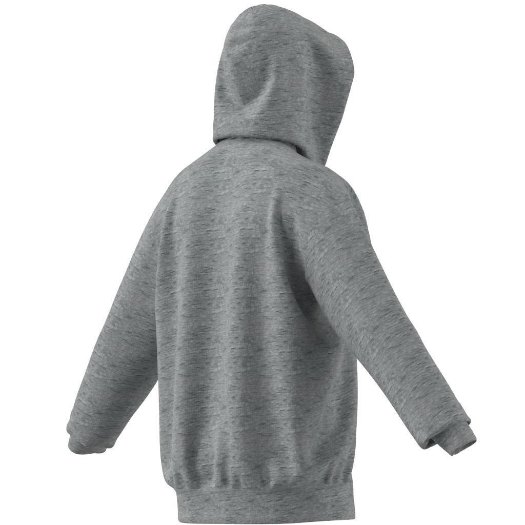 Melange Full-Zip Hooded Sweatshirt, Grey, A901_ONE, large image number 11
