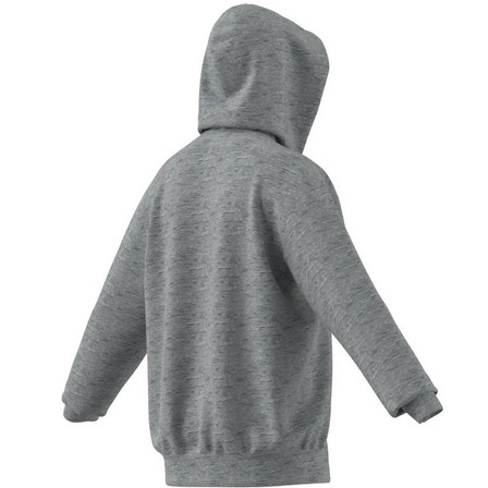 Mens Melange Full-Zip Hooded Sweatshirt, Grey, A901_ONE, large image number 12