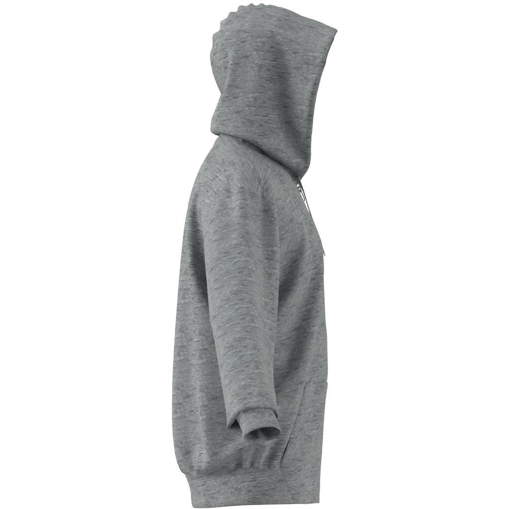 Melange Full-Zip Hooded Sweatshirt, Grey, A901_ONE, large image number 12