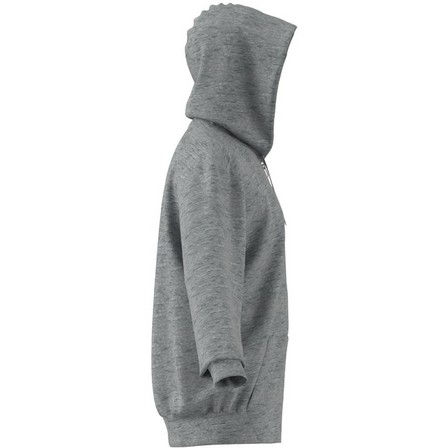 Mens Melange Full-Zip Hooded Sweatshirt, Grey, A901_ONE, large image number 13