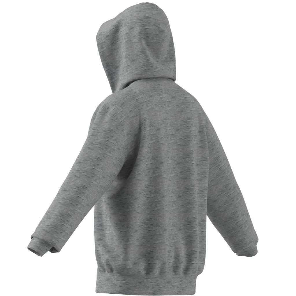 Melange Full-Zip Hooded Sweatshirt, Grey, A901_ONE, large image number 14