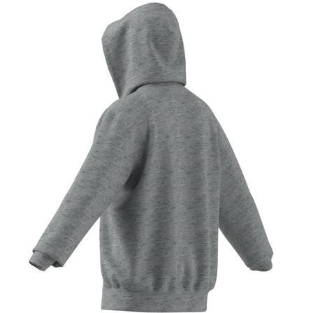 Mens Melange Full-Zip Hooded Sweatshirt, Grey, A901_ONE, large image number 15