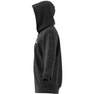 Mens Melange Full-Zip Hooded Sweatshirt, Black, A901_ONE, thumbnail image number 7