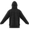 Mens Melange Full-Zip Hooded Sweatshirt, Black, A901_ONE, thumbnail image number 12