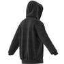 Mens Melange Full-Zip Hooded Sweatshirt, Black, A901_ONE, thumbnail image number 15