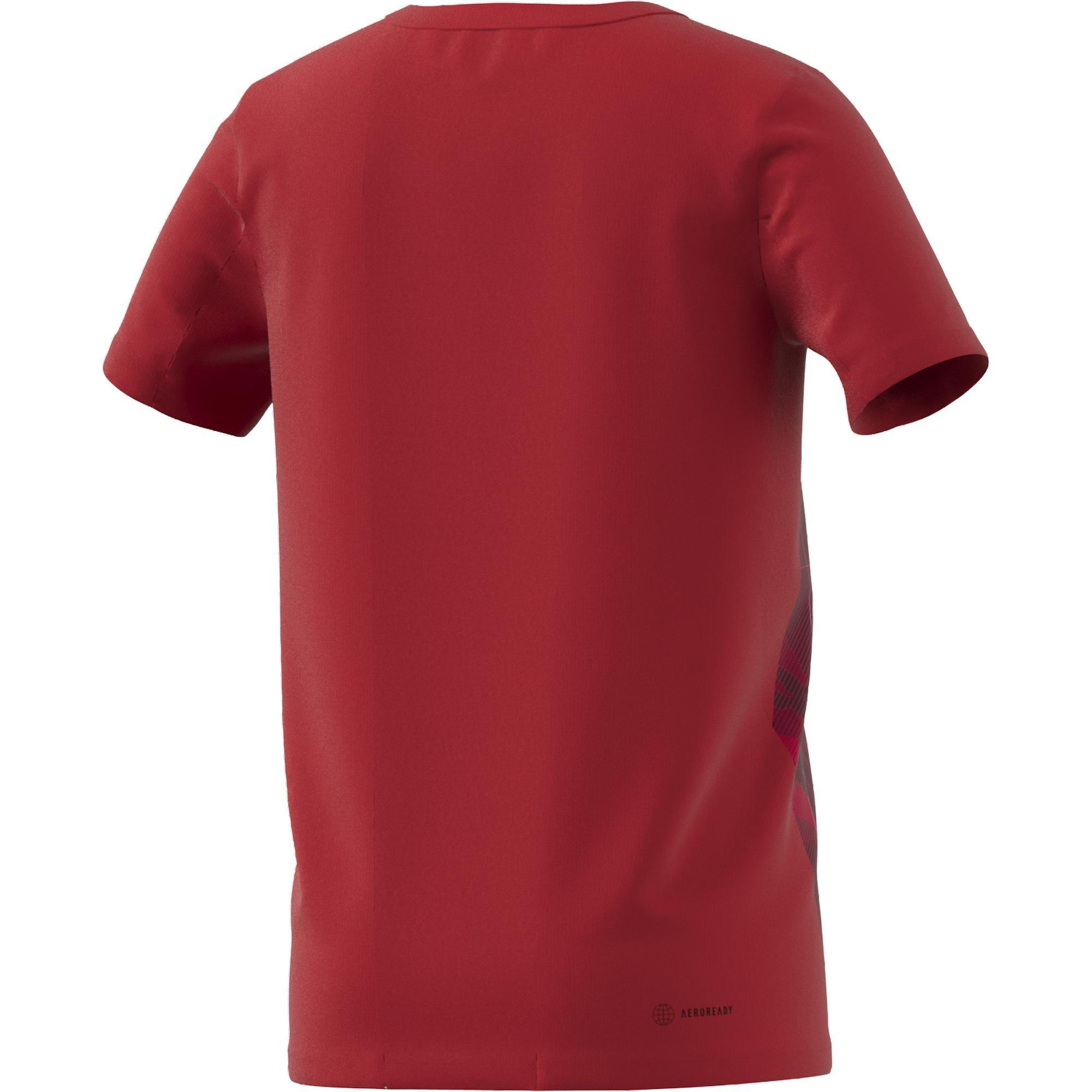 Kids Designed 2 Move Graphic T-Shirt, Red, A901_ONE, large image number 8