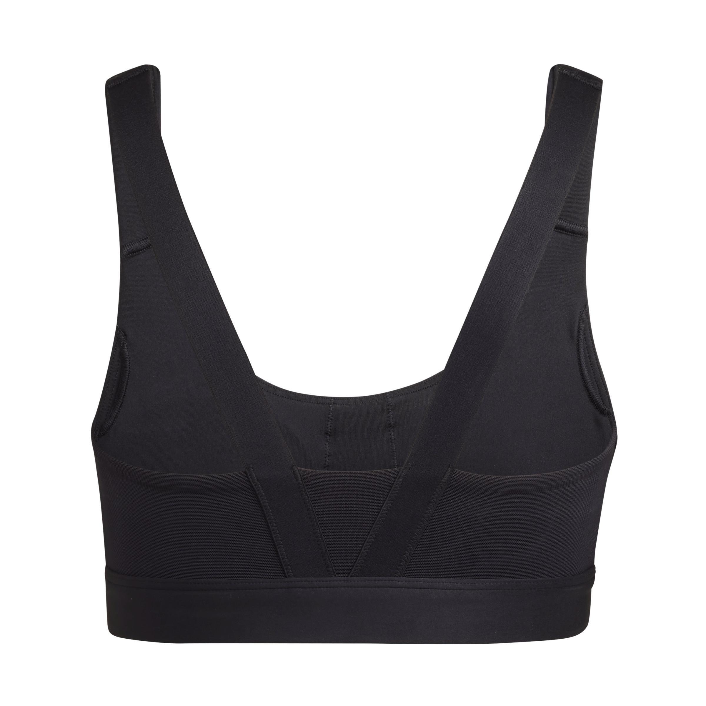 Powerreact Training Medium-Support Circuit Bra, Black, A901_ONE, large image number 2