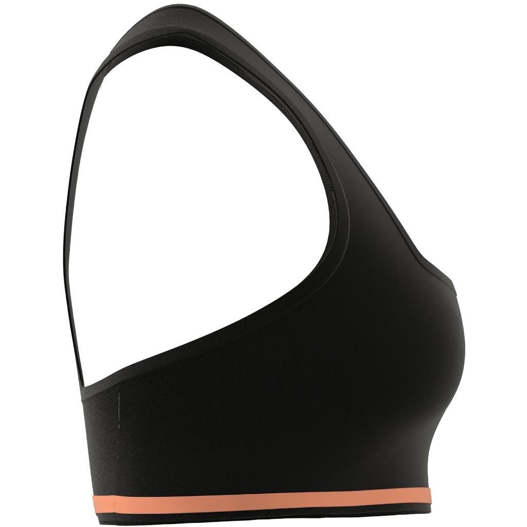 Running Medium-Support Seamless Merino Wool Bra, Black, , large image number 7