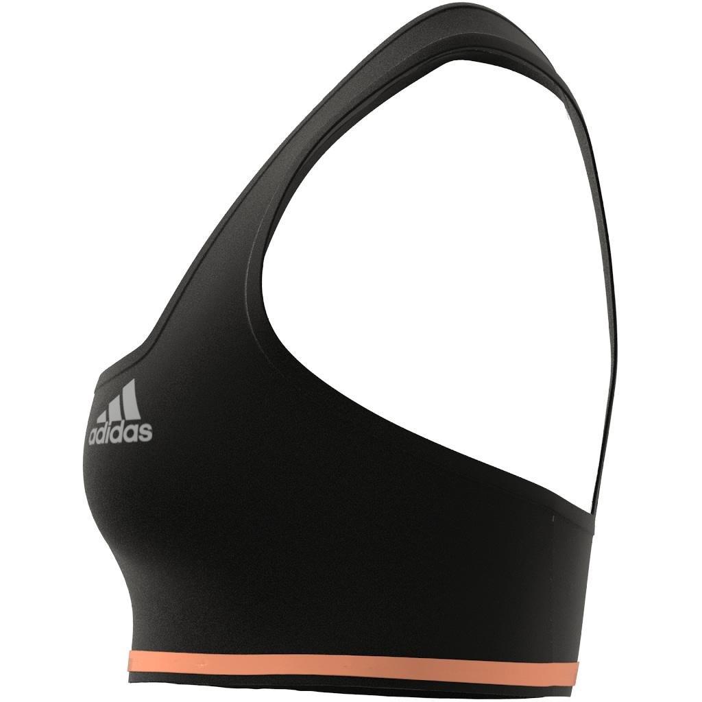 Running Medium-Support Seamless Merino Wool Bra, Black, , large image number 8