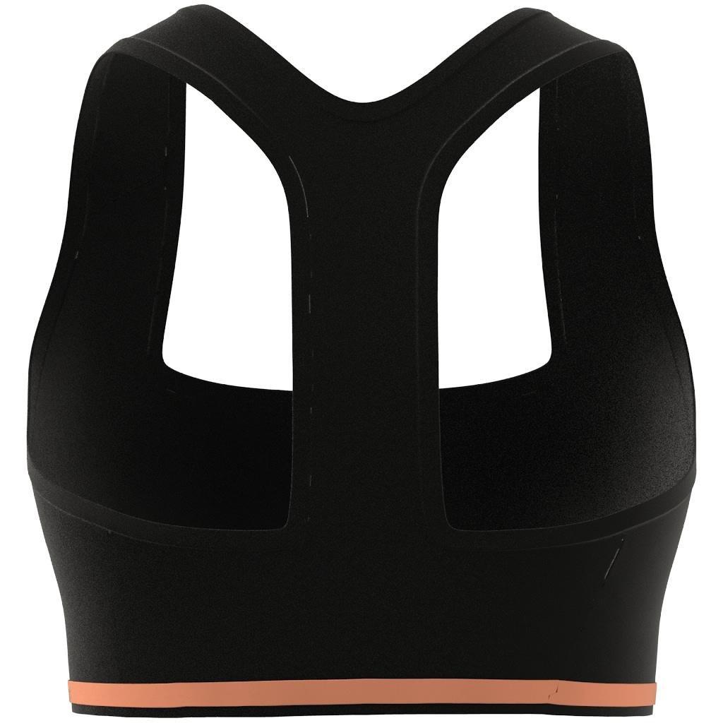 Running Medium-Support Seamless Merino Wool Bra, Black, , large image number 9