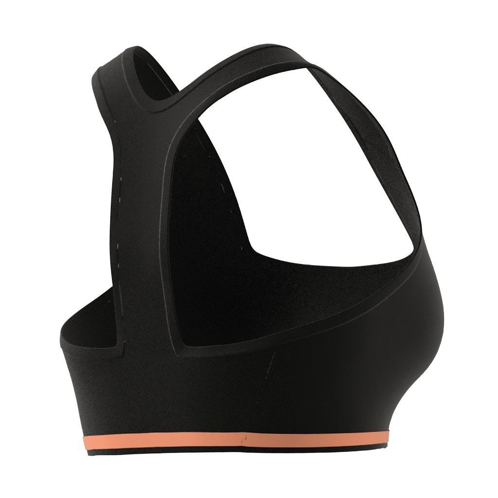Running Medium-Support Seamless Merino Wool Bra, Black, , large image number 10