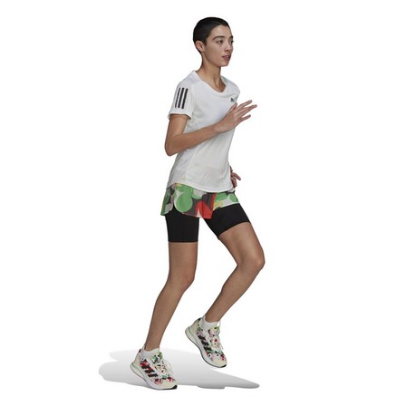 Women Marimekko X Adidas Running Shorts, White, A901_ONE, large image number 0
