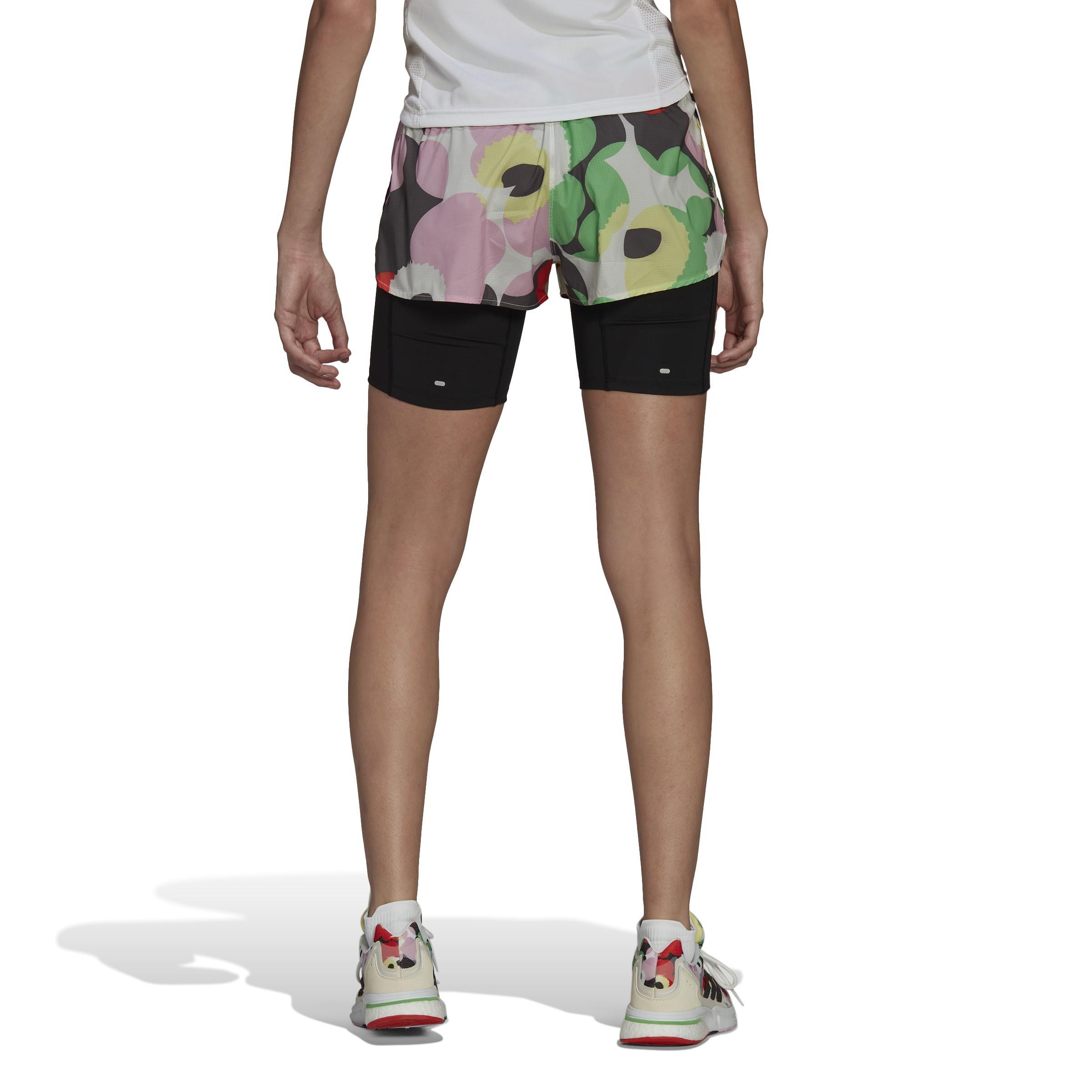 Marimekko X Running Shorts, White, A901_ONE, large image number 4