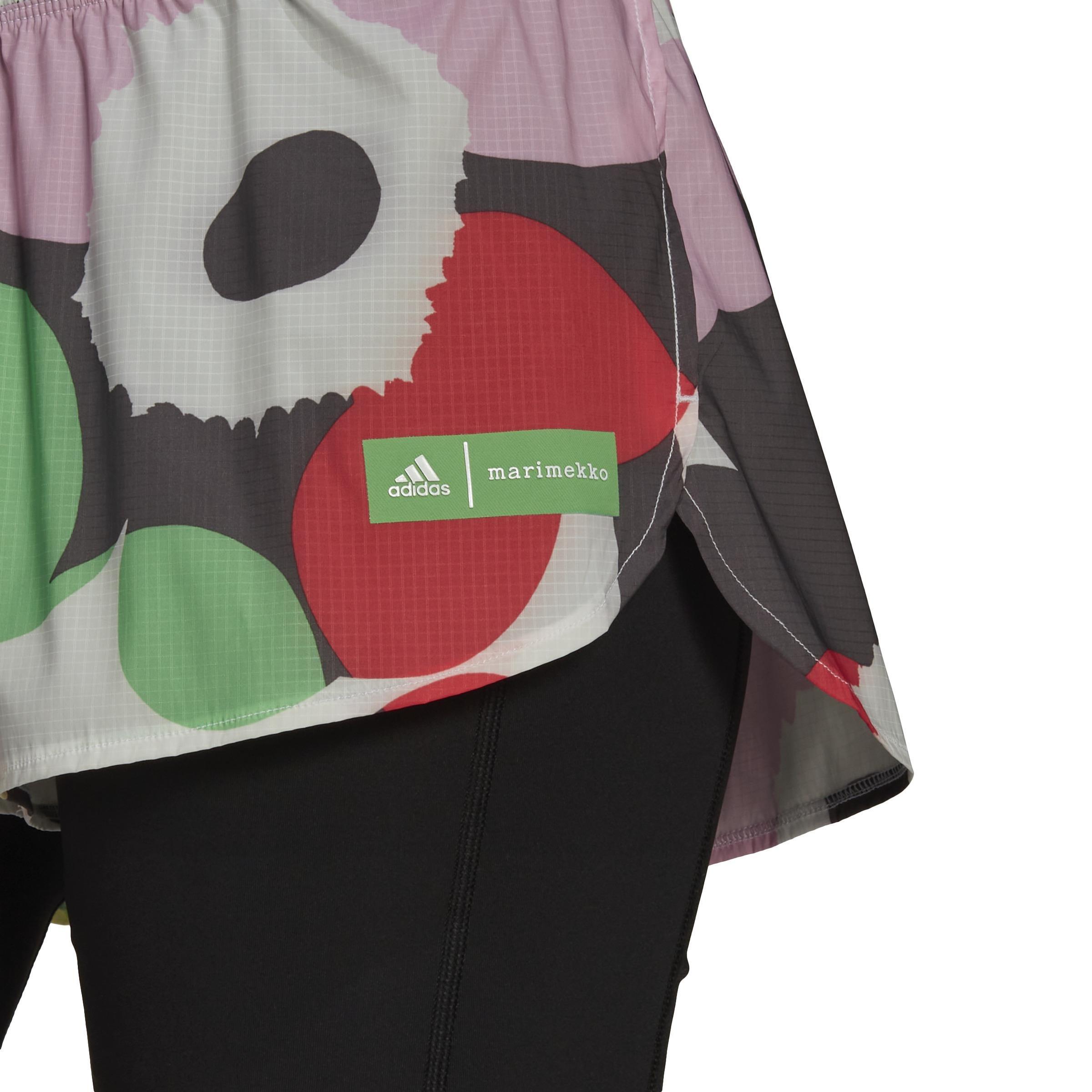 Marimekko X Running Shorts, White, A901_ONE, large image number 6