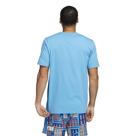 Men La Hoops Graphic T-Shirt, Blue, A901_ONE, large image number 2