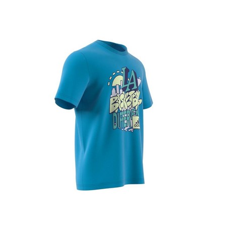 Men La Hoops Graphic T-Shirt, Blue, A901_ONE, large image number 8