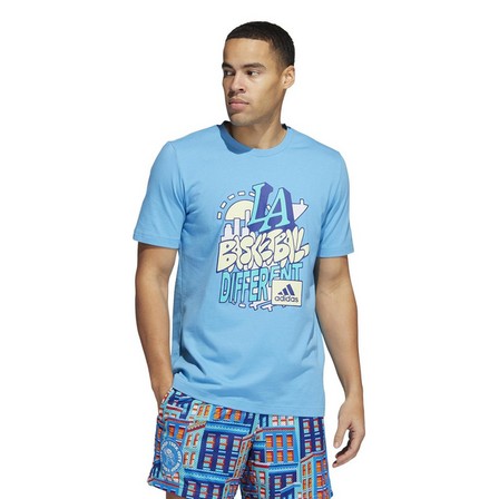 Men La Hoops Graphic T-Shirt, Blue, A901_ONE, large image number 13