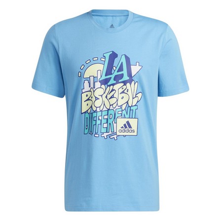 Men La Hoops Graphic T-Shirt, Blue, A901_ONE, large image number 14