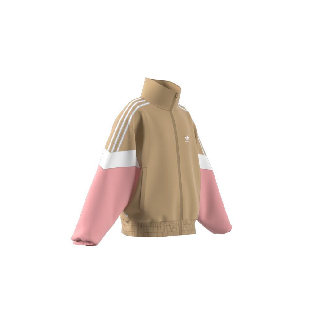 Kids Woven Track Top, Beige, , large image number 6