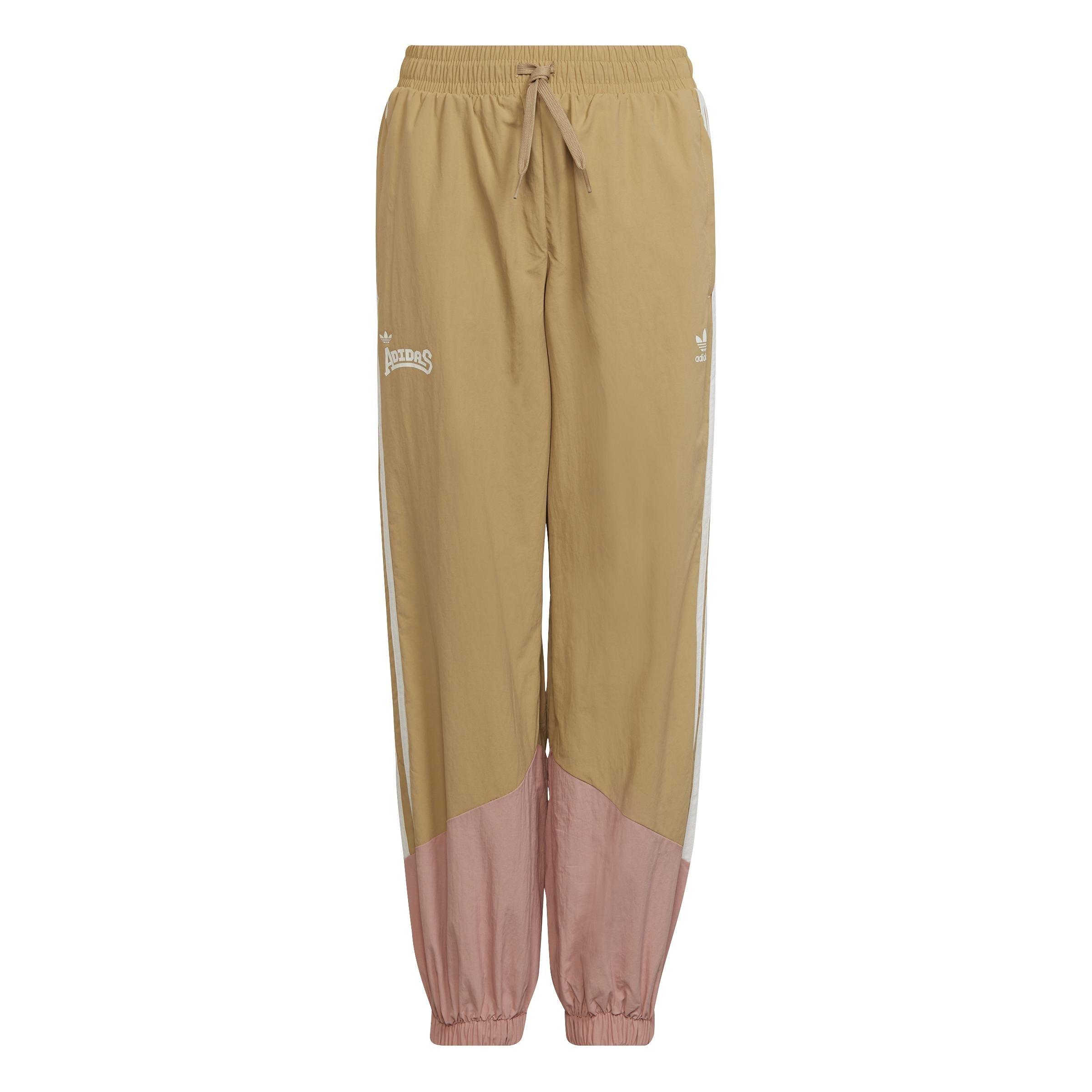 Kids Woven Tracksuit Bottoms, Beige, A901_ONE, medium