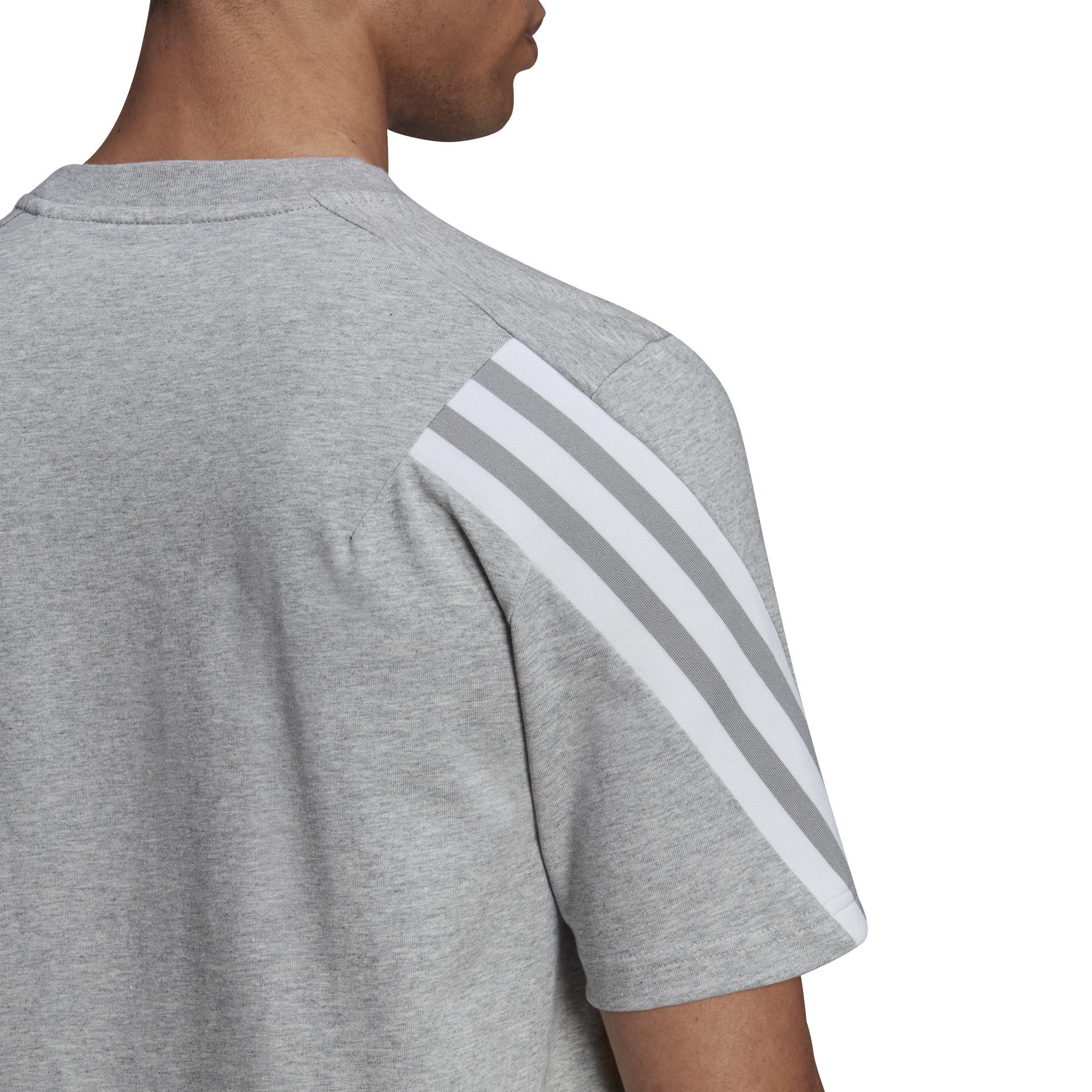 adidas Sportswear Future Icons 3-Stripes T-Shirt, Grey, A901_ONE, large image number 5