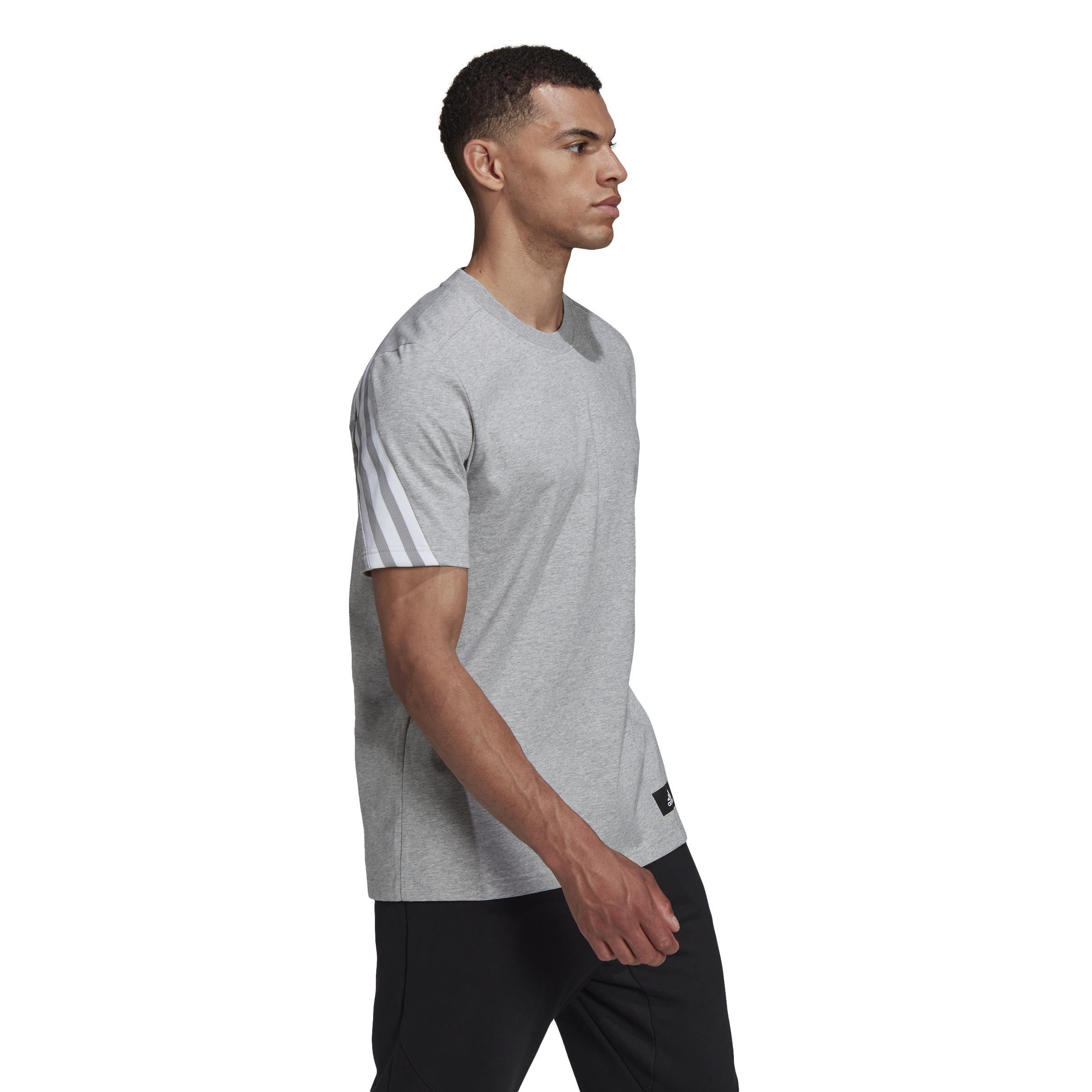 adidas Sportswear Future Icons 3-Stripes T-Shirt, Grey, A901_ONE, large image number 13