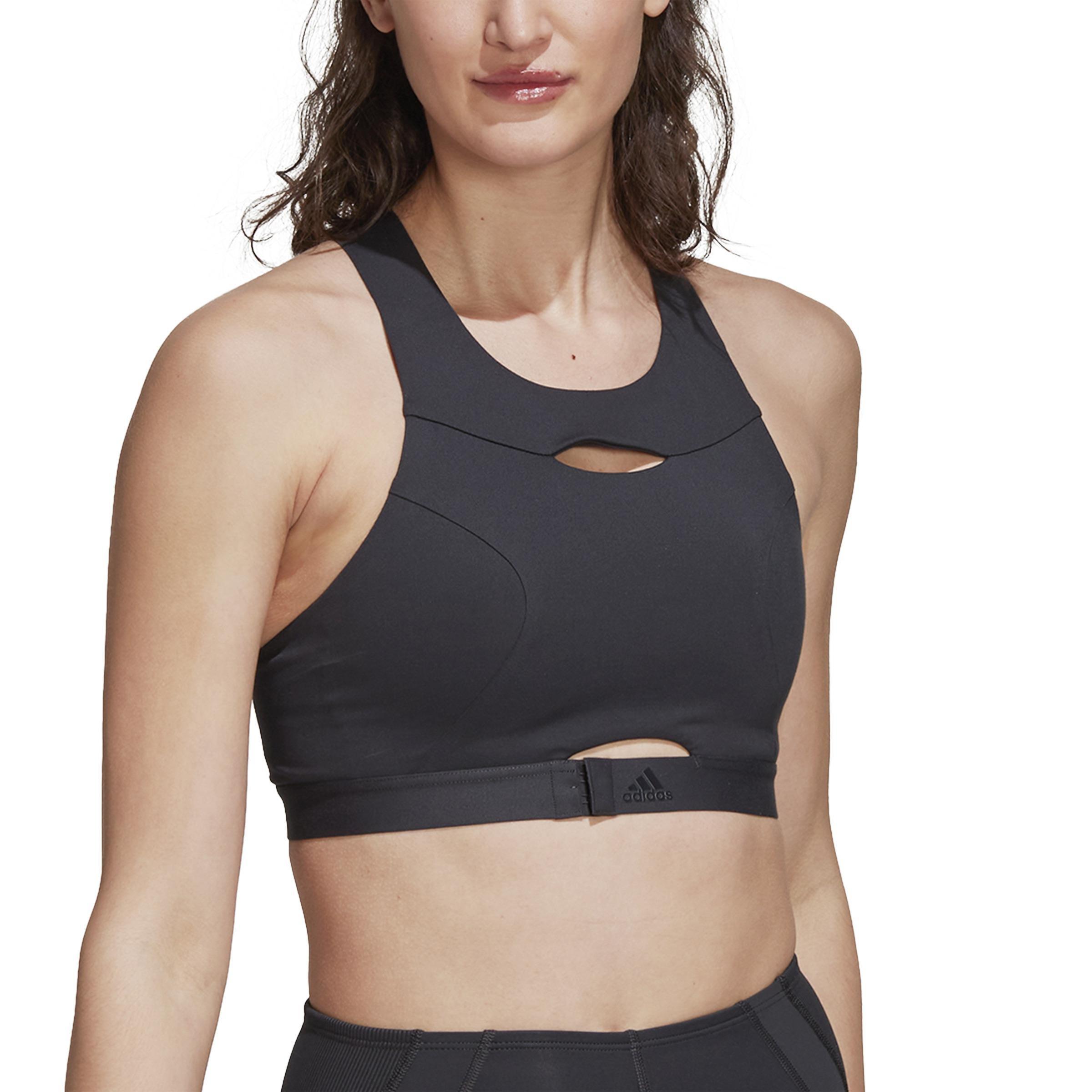 Powerimpact Luxe Training Medium-Support Bra, Grey, A901_ONE, large image number 0