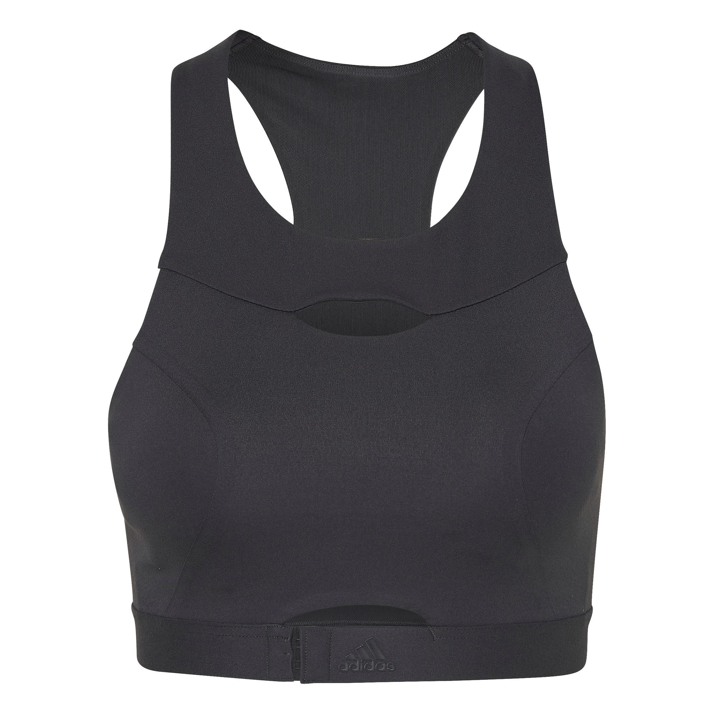 Powerimpact Luxe Training Medium-Support Bra, Grey, A901_ONE, large image number 1