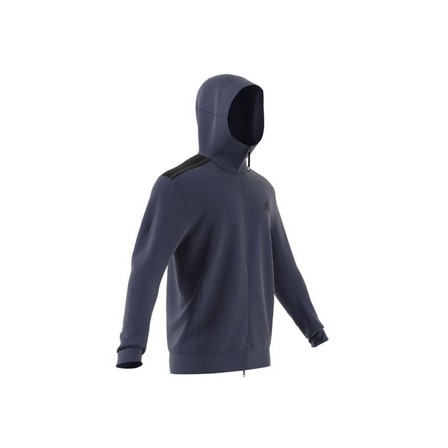 Men Z.N.E. Sportswear Hoodie, blue, A901_ONE, large image number 6