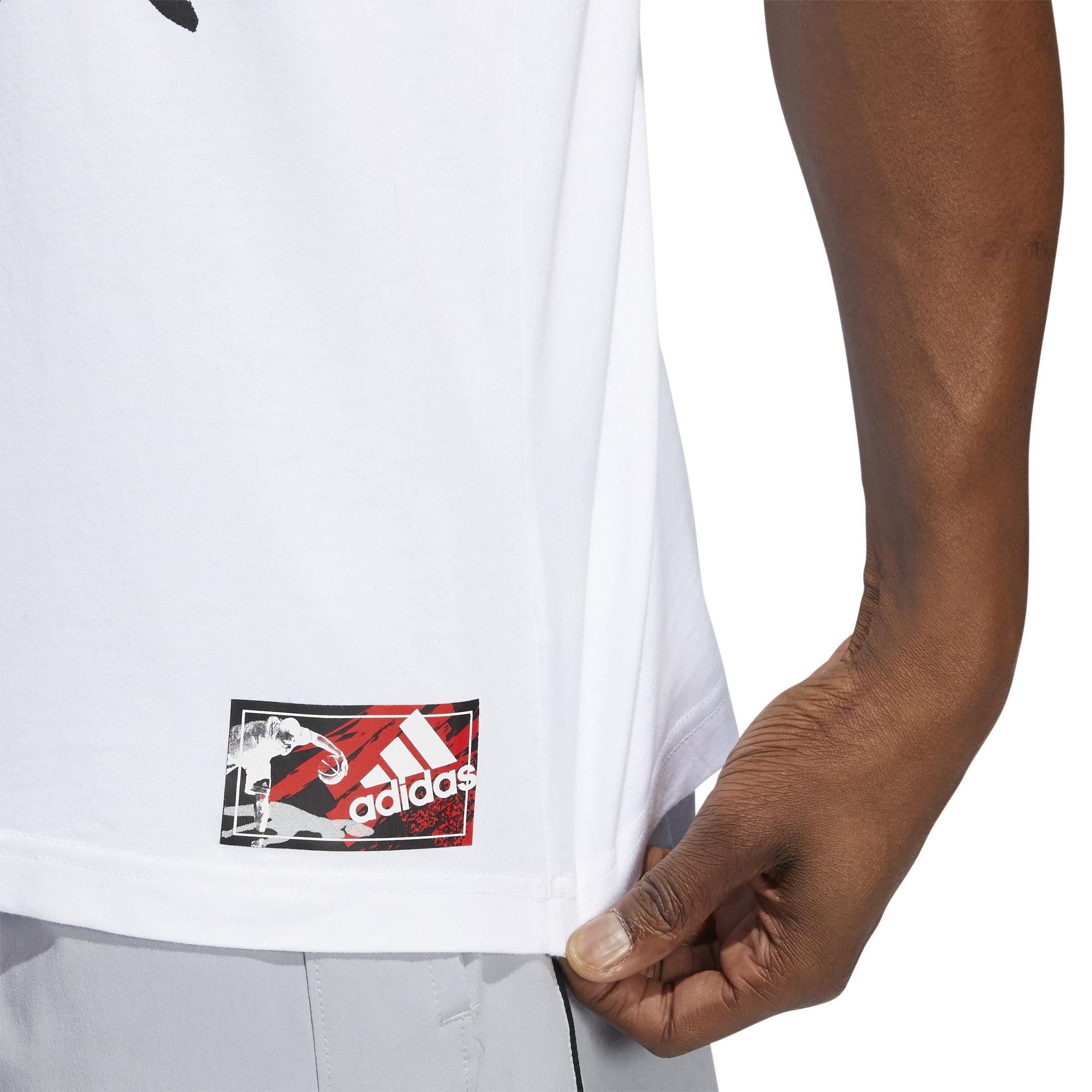 Dame Abstraction Graphic T-Shirt, White, , large image number 2