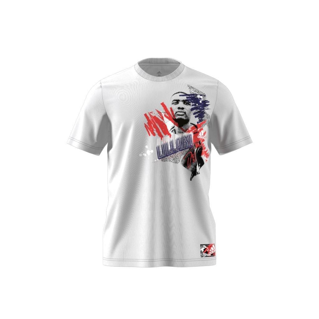 Dame Abstraction Graphic T-Shirt, White, A901_ONE, large image number 4