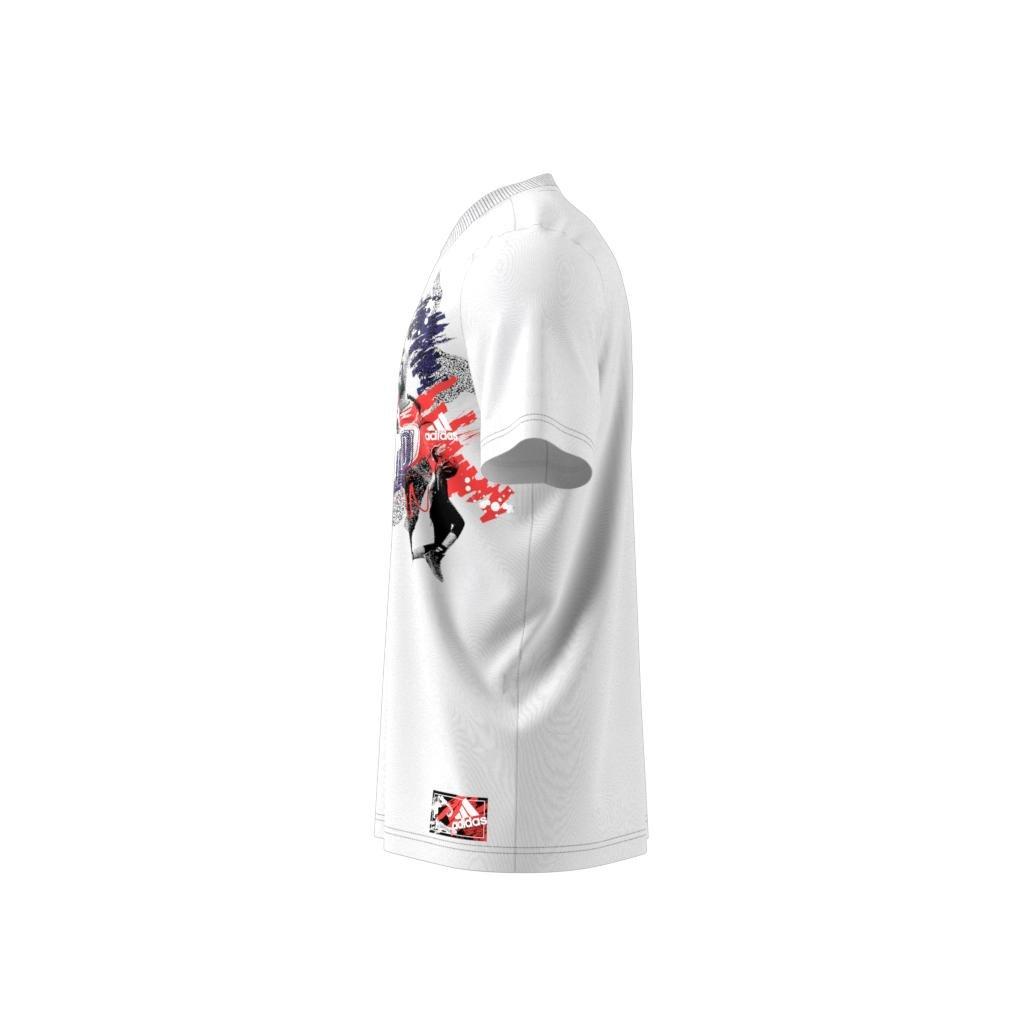Dame Abstraction Graphic T-Shirt, White, , large image number 7