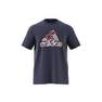 Mens Botg Badge Of Sport Graphic T-Shirt, Navy, A901_ONE, thumbnail image number 7