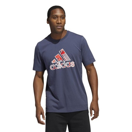 Mens Botg Badge Of Sport Graphic T-Shirt, Navy, A901_ONE, large image number 10