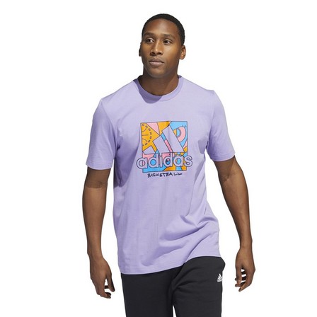 Men Universal Badge Of Sport T-Shirt, Purple, A901_ONE, large image number 0