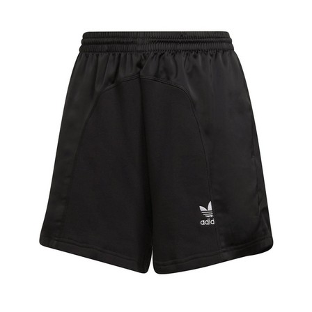 Women Adicolor Split Trefoil Shorts, Black, A901_ONE, large image number 2