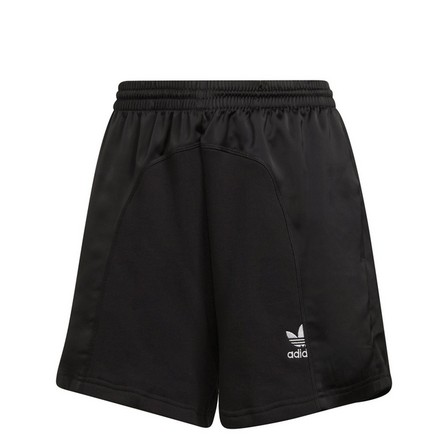 Women Adicolor Split Trefoil Shorts, Black, A901_ONE, large image number 3