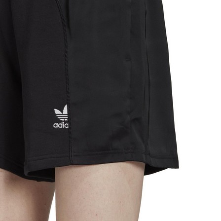 Women Adicolor Split Trefoil Shorts, Black, A901_ONE, large image number 4