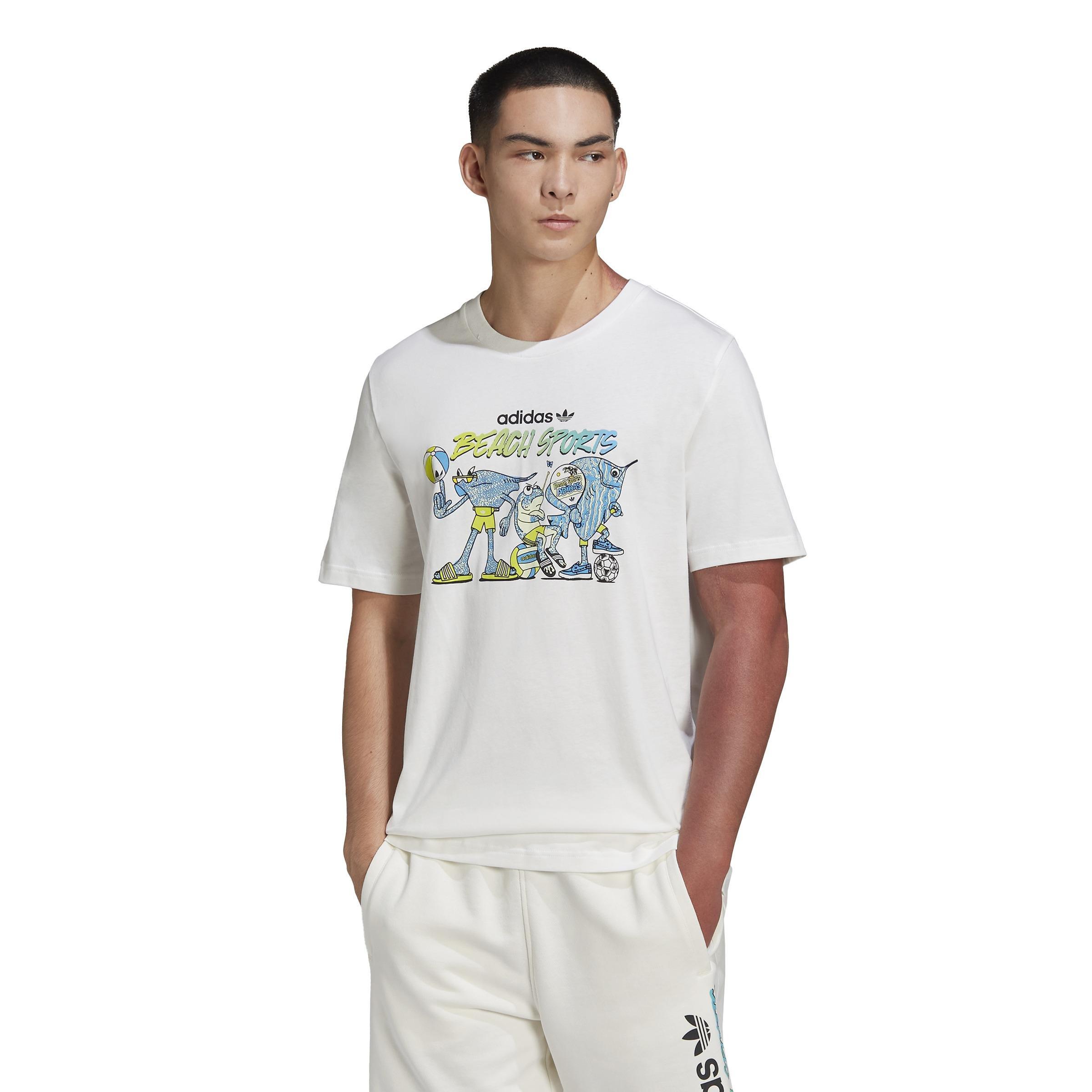 Graphic Stoked Fish T-Shirt, White, A901_ONE, large image number 1