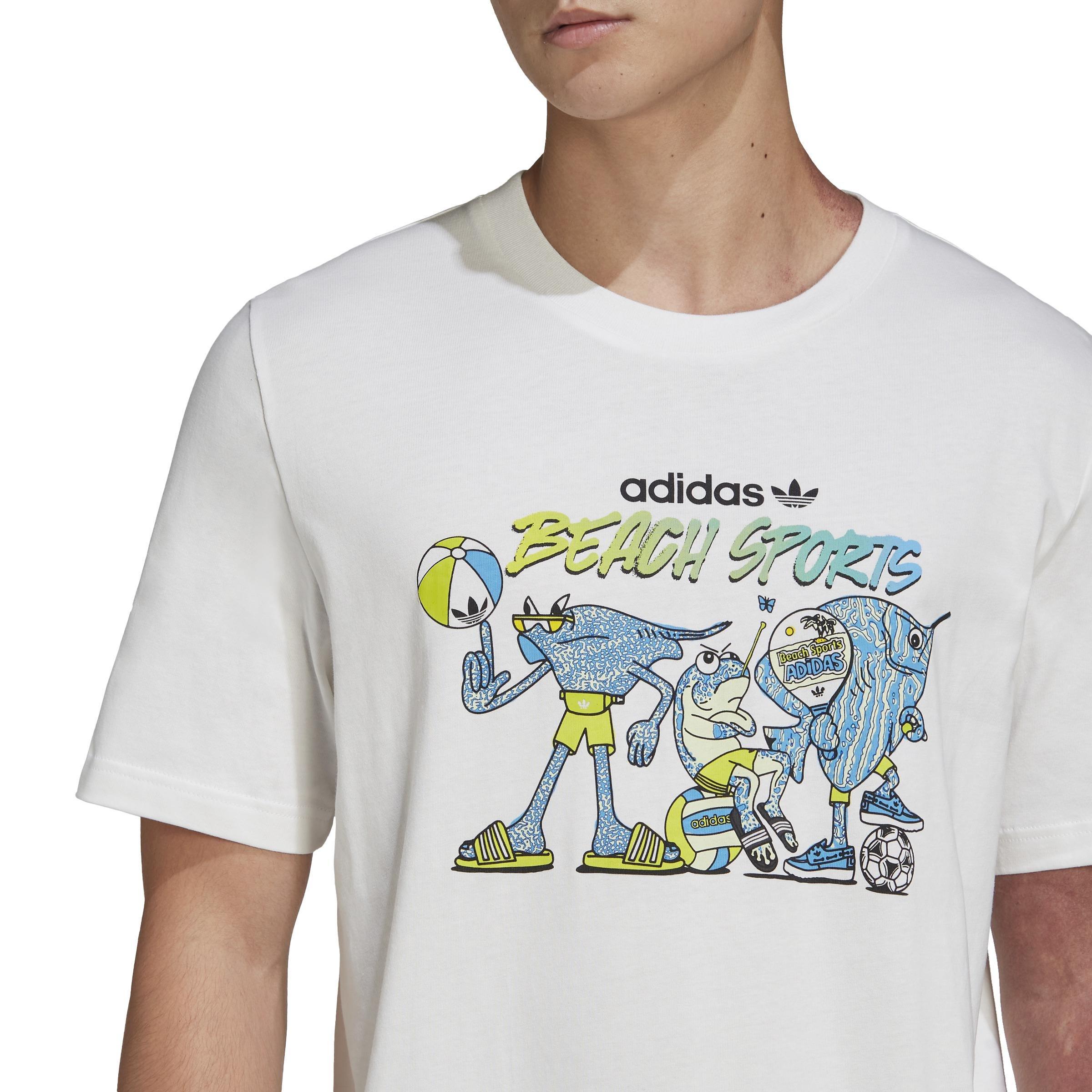 Graphic Stoked Fish T-Shirt, White, A901_ONE, large image number 3