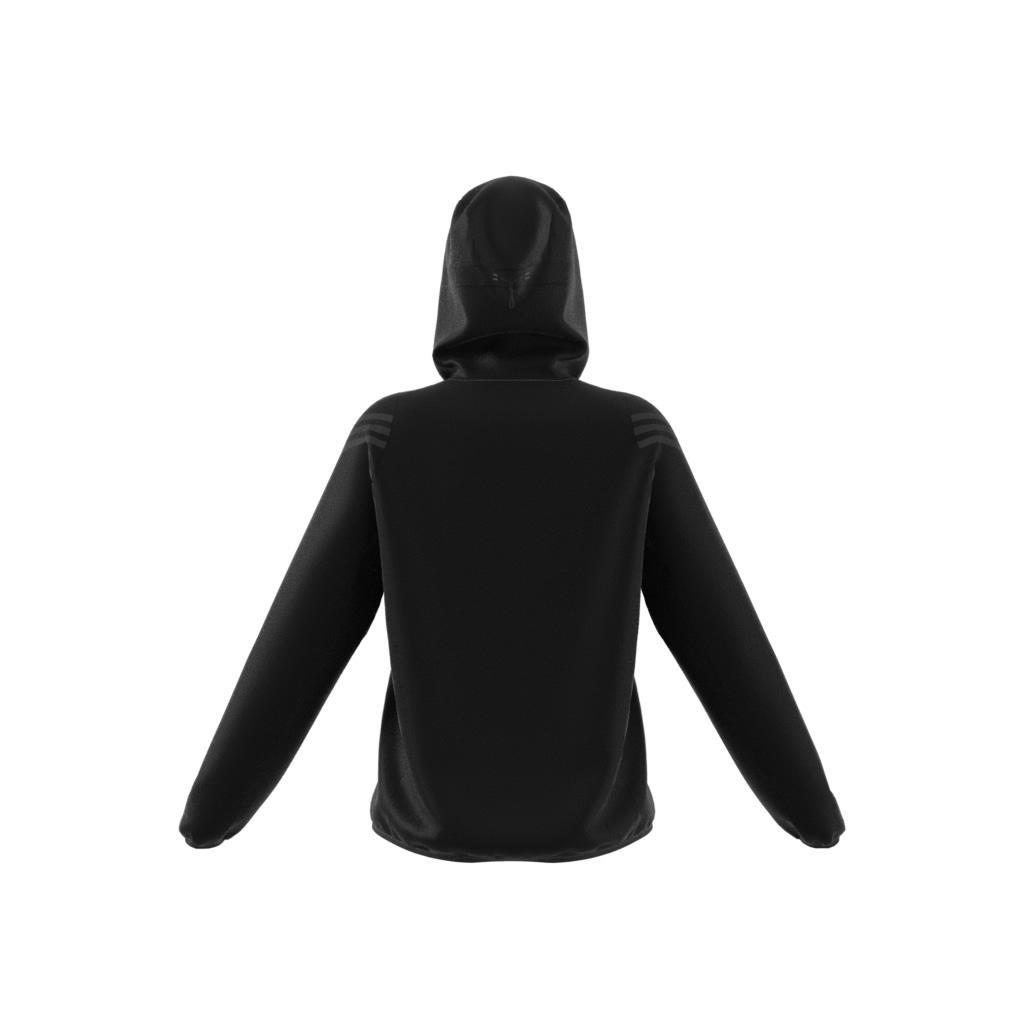 Run Icons 3-Stripes Hooded Running Windbreaker, Black, A901_ONE, large image number 4