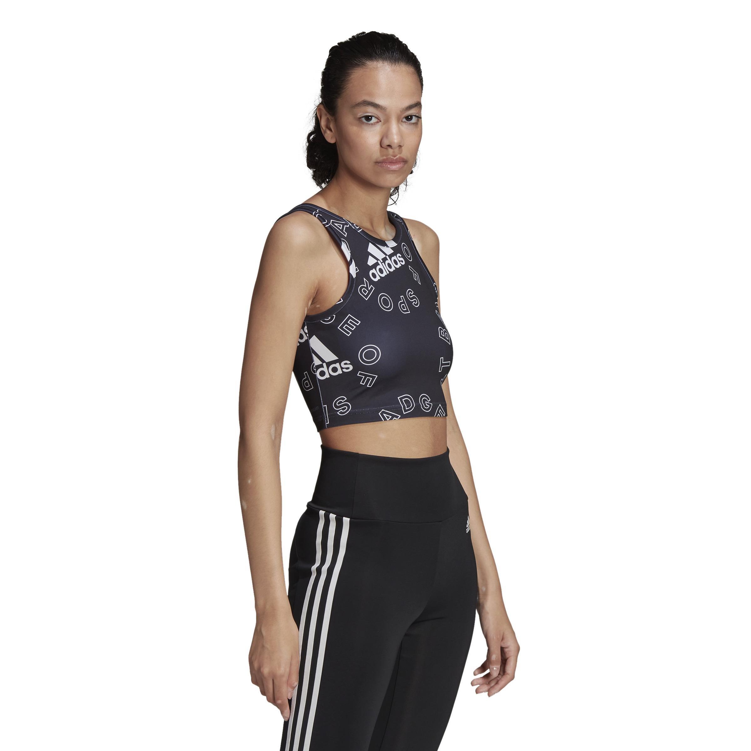 Designed 2 Move Graphic Crop Top, Black, A901_ONE, large image number 1