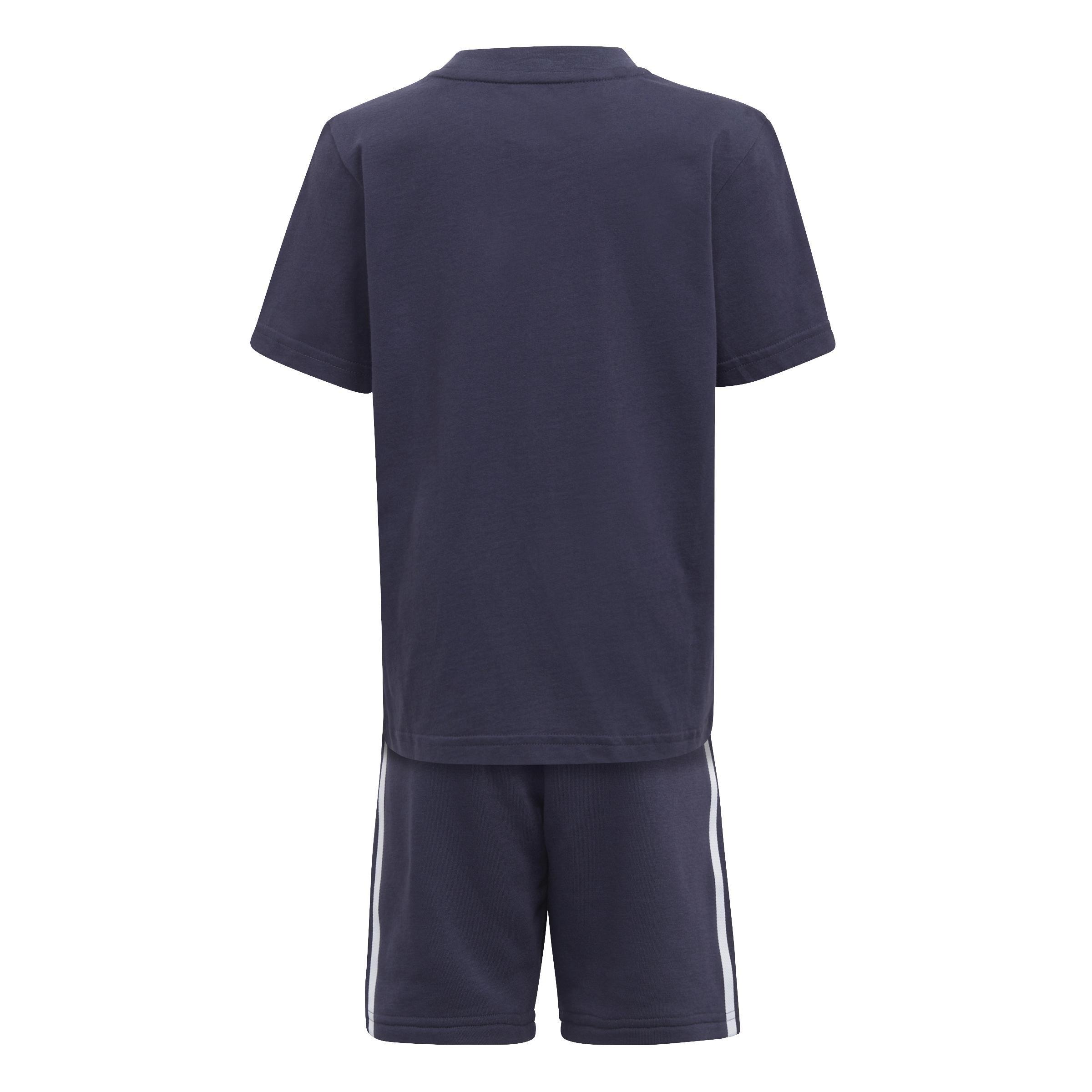 Unisex Kids Adicolor Shorts And T-Shirt Set, Blue, A901_ONE, large image number 4