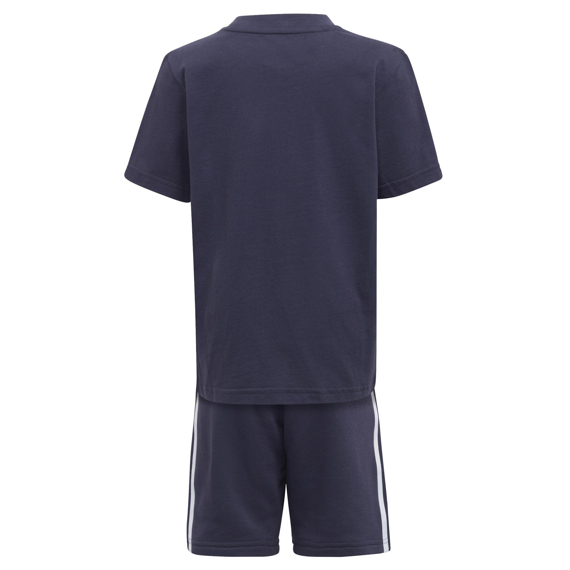 Unisex Kids Adicolor Shorts And T-Shirt Set, Blue, A901_ONE, large image number 9