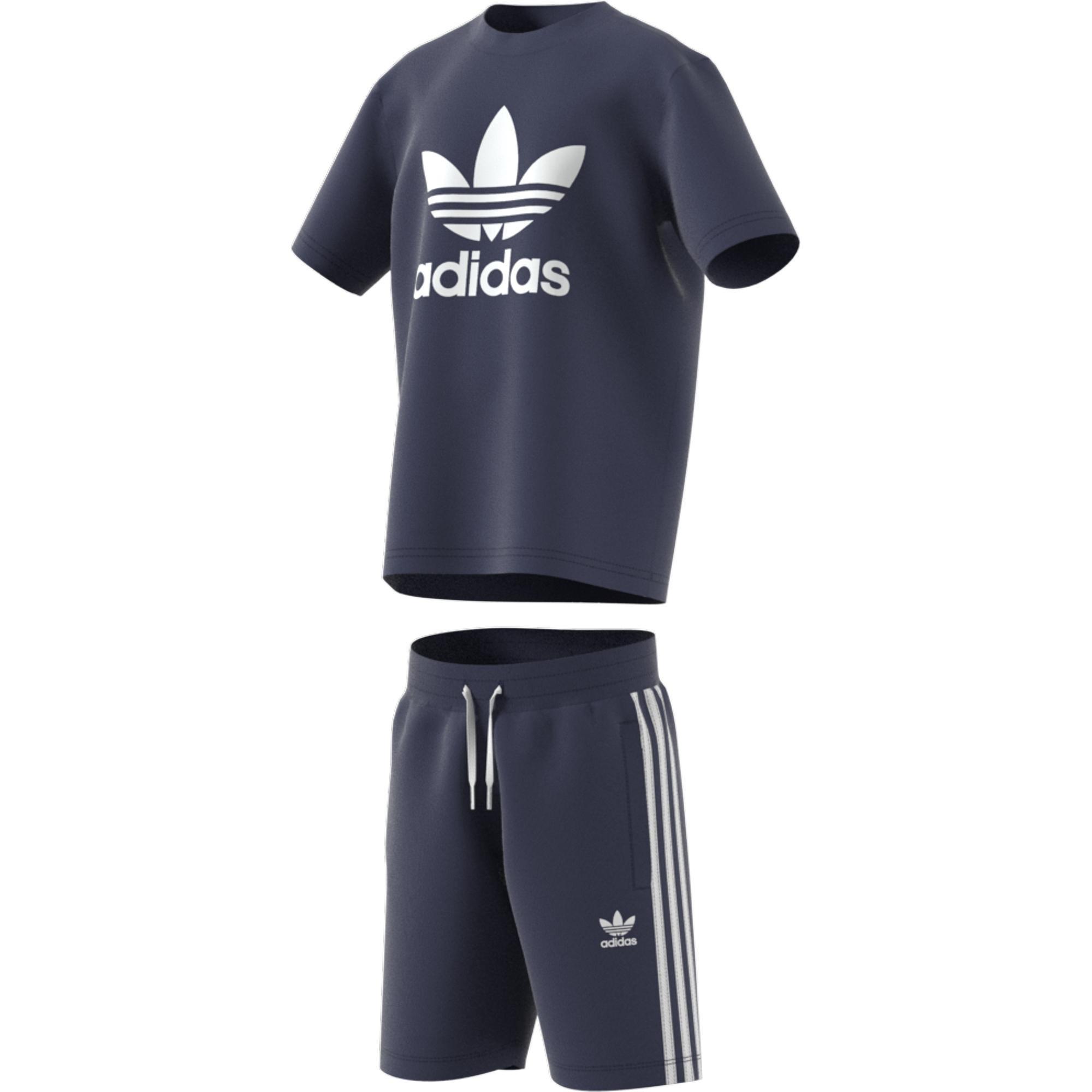 Unisex Kids Adicolor Shorts And T-Shirt Set, Blue